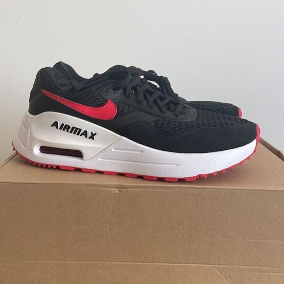 Nike Air Max System Black University Red Women Size 9 Men Size 7.5 (DM9537-005) - Picture 10 of 15